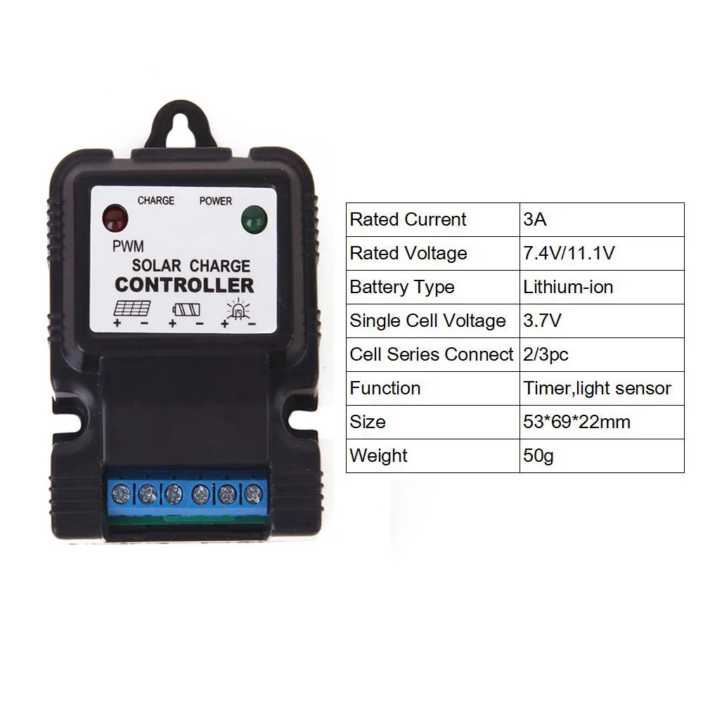 6V 12V 10A 3A Auto 3-Stage Solar Panel Charge Controller PWM Battery Charging Adapter Mppt Driver Solar Regulator Powmr IP30
6V 12V 10A 3A Auto 3-Stage Solar Panel Charge Controller PWM Battery Charging Adapter Mppt Driver Solar Regulator Powmr IP30