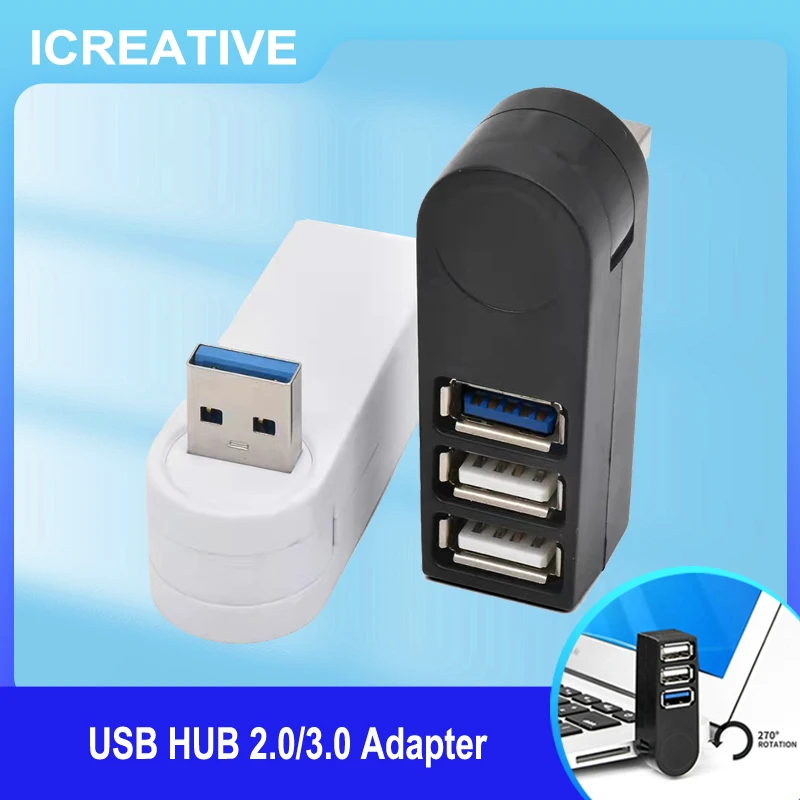 USB HUB 2.0/3.0 Adapter Rotate High Speed U Disk Reader Splitter 3 Ports USB 2.0 for Computer PC Laptop Mac Mini Accessories
USB HUB 2.0/3.0 Adapter Rotate High Speed U Disk Reader Splitter 3 Ports USB 2.0 for Computer PC Laptop Mac Mini Accessories