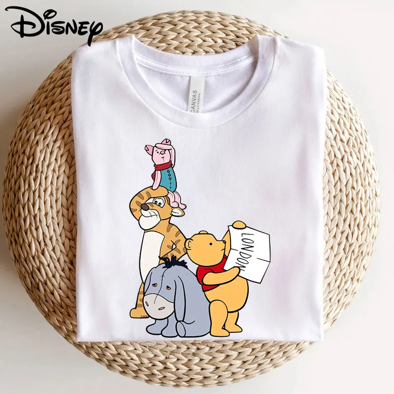 Winnie The Pooh Disney T Shirt Women Tops Christopher Robin Cute Graphic Tees Cartoon Harajuku Oversized T-shirt Female Clothes
Winnie The Pooh Disney T Shirt Women Tops Christopher Robin Cute Graphic Tees Cartoon Harajuku Oversized T-shirt Female Clothes