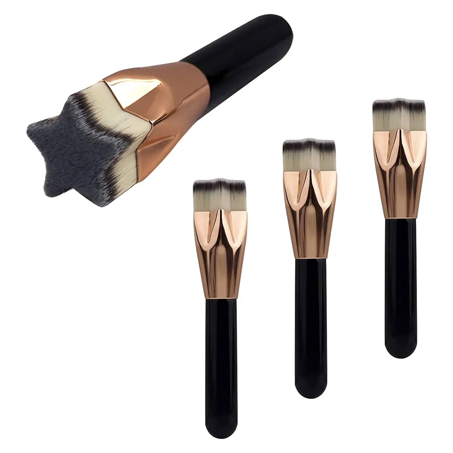Pentagram Shaped Brush Head Makeup Brushes Large Foundation Brush Powder Concealer Blush Brush Professional Face Make Up Tools 
Pentagram Shaped Brush Head Makeup Brushes Large Foundation Brush Powder Concealer Blush Brush Professional Face Make Up Tools