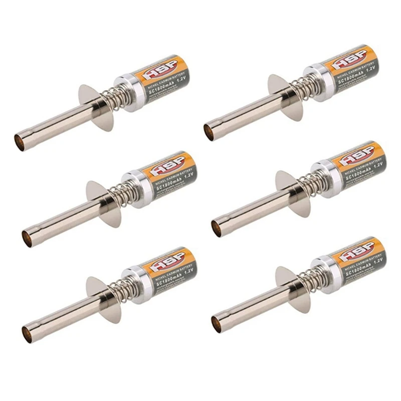 6X для HSP 80101 1800 мАч 1,2 в, зажигающее устройство с свечей для радиоуправляемого автомобиля 1/8 1/10 HSP 80101, перезаряжаемый светящийся воспламенител...
6X для HSP 80101 1800 мАч 1,2 в, зажигающее устройство с свечей для радиоуправляемого автомобиля 1/8 1/10 HSP 80101, перезаряжаемый светящийся воспламенител...