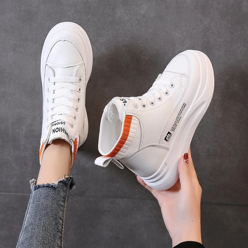 High Top Women Ankle Boots Warm Plush Winter Shoes Female White Leather Cotton Sneakers Platform Lace Up Fur Boot botines mujer
High Top Women Ankle Boots Warm Plush Winter Shoes Female White Leather Cotton Sneakers Platform Lace Up Fur Boot botines mujer