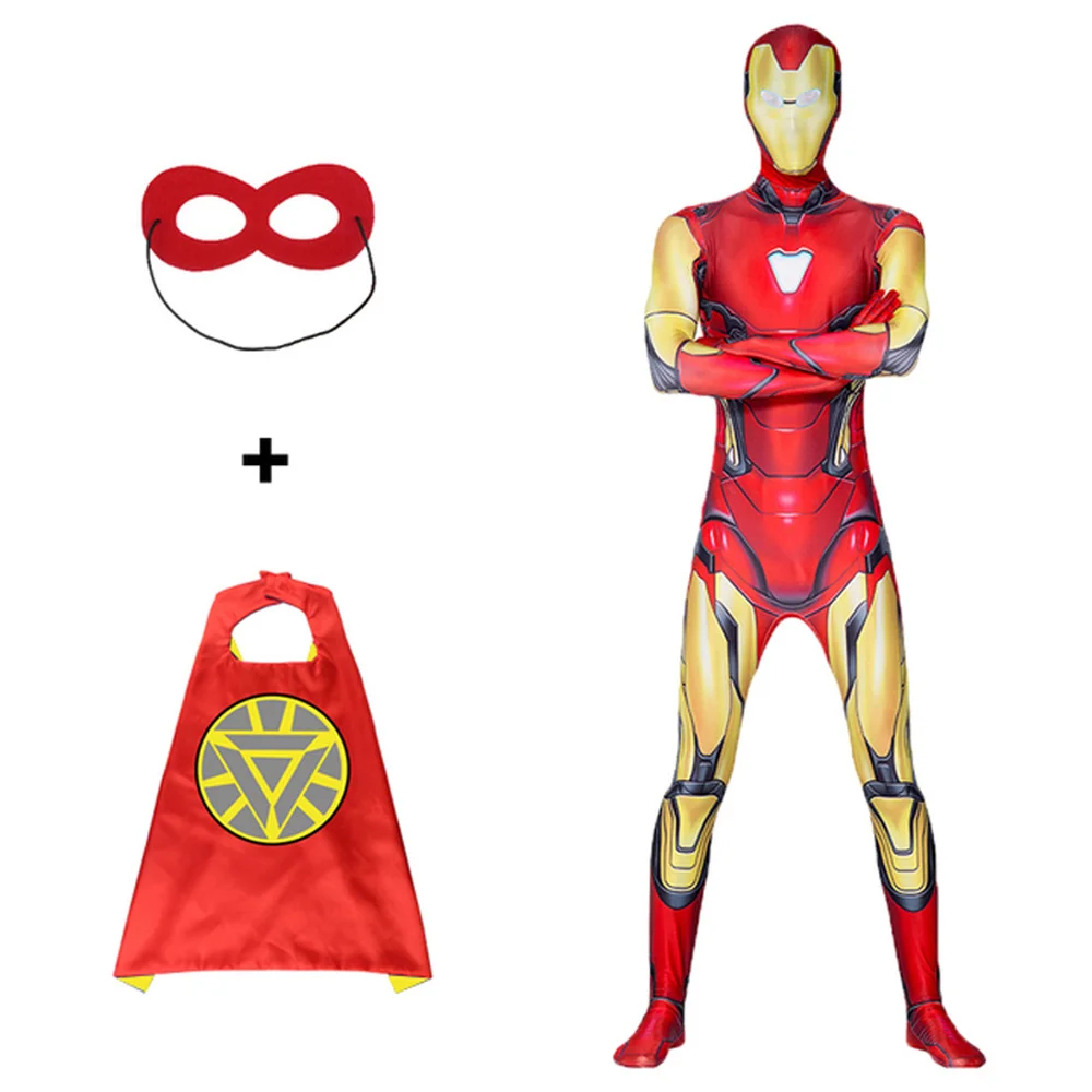Movie Marvel Kids Iron Man Cosplay Superhero Cosplay Costume Children Adult Child Halloween Carnival Party Attached Mask Gift
Movie Marvel Kids Iron Man Cosplay Superhero Cosplay Costume Children Adult Child Halloween Carnival Party Attached Mask Gift