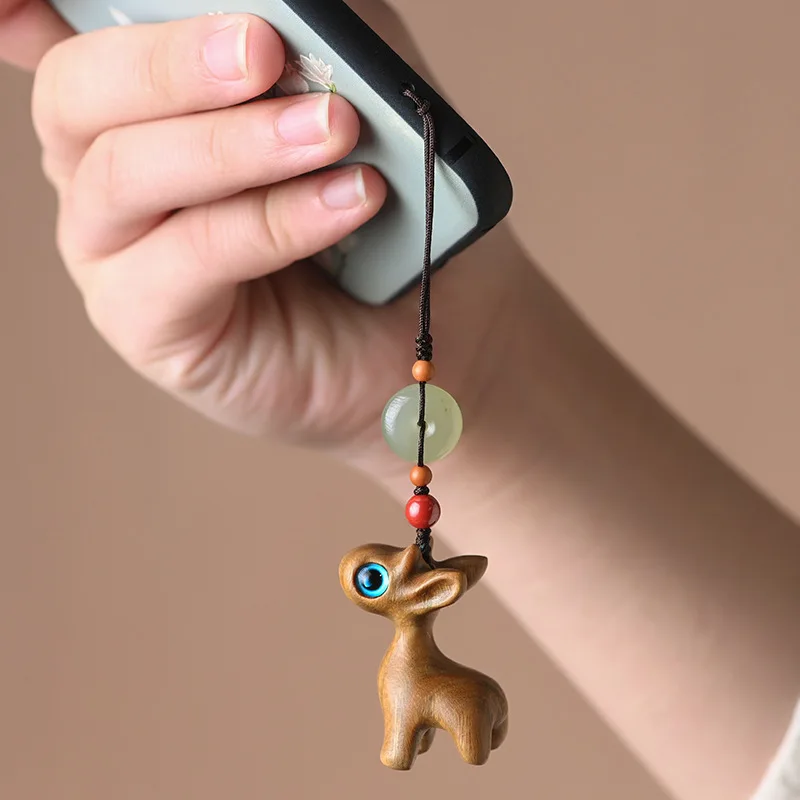 Safe all the way sandalwood fawn car keychain pendant cute small fresh mobile phone pendant men and women creative pendant
Safe all the way sandalwood fawn car keychain pendant cute small fresh mobile phone pendant men and women creative pendant