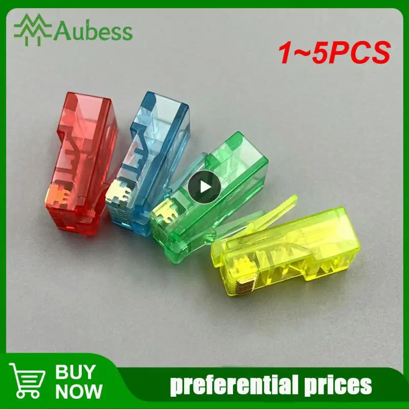 1~5PCS Ethernet Cables Module Plug Network Connector RJ-45 Crystal Heads Cat5 Color Cat5e Gold Plated Cable
1~5PCS Ethernet Cables Module Plug Network Connector RJ-45 Crystal Heads Cat5 Color Cat5e Gold Plated Cable
