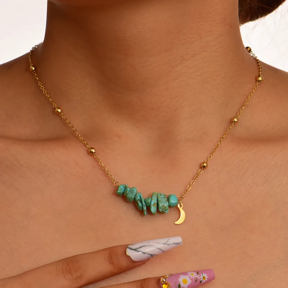 Luxury New Fashion Necklace Natural Stone Design Necklace Pendant for Women Girl Party Jewelry
Luxury New Fashion Necklace Natural Stone Design Necklace Pendant for Women Girl Party Jewelry