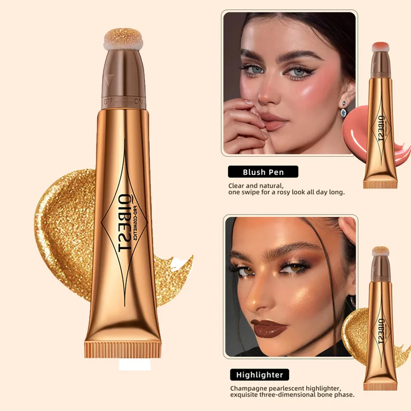 Blush Highlighter Liquid Contour Lasting Beauty Soft Liquid Makeup Multi-use Stick Contour Blush Brighten Cheek Cosmetic
Blush Highlighter Liquid Contour Lasting Beauty Soft Liquid Makeup Multi-use Stick Contour Blush Brighten Cheek Cosmetic