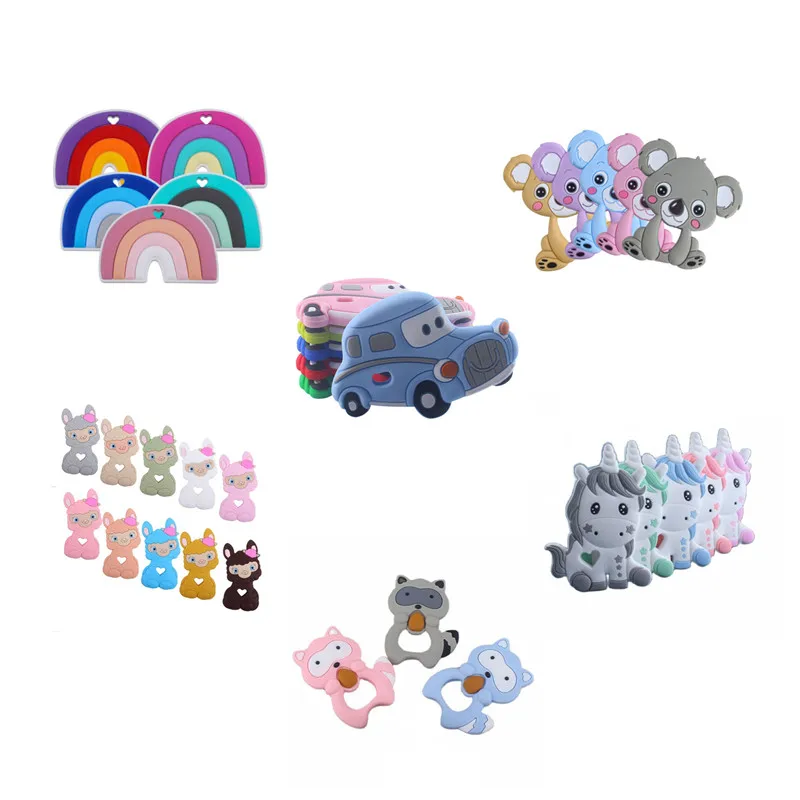 1pc Cartoon Animal Unicorn Koala Baby Silicone Teether Teething Stick Food Silicone Product Accessories Teeth Nursing BPA Free
1pc Cartoon Animal Unicorn Koala Baby Silicone Teether Teething Stick Food Silicone Product Accessories Teeth Nursing BPA Free