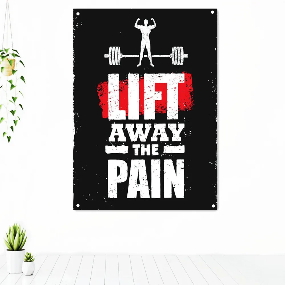 LIFT AWAY THE PAIN Workout Motivational Poster Tapestry Wall Art Fitness Bodybuilding Exercise Banner Flag Stickers Gym Decor
LIFT AWAY THE PAIN Workout Motivational Poster Tapestry Wall Art Fitness Bodybuilding Exercise Banner Flag Stickers Gym Decor