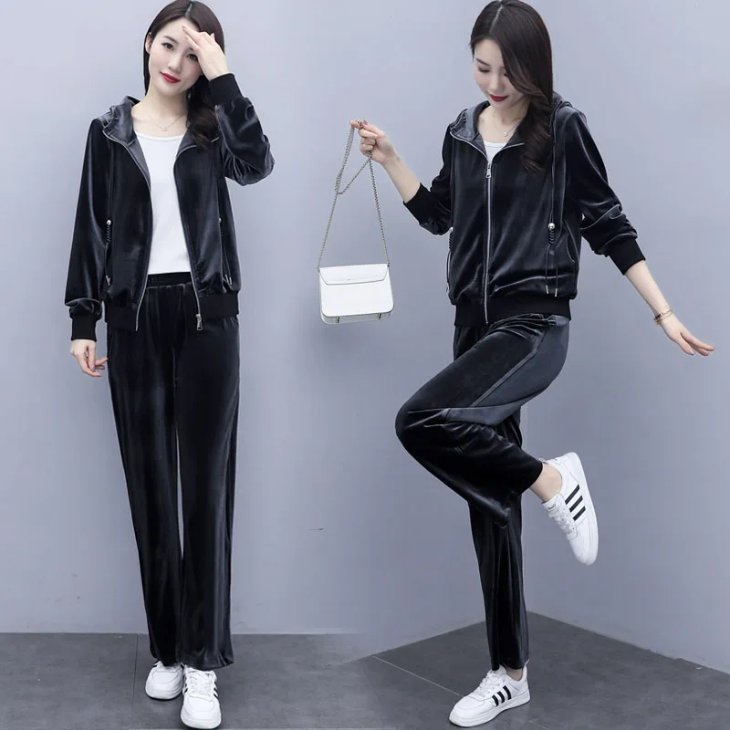 spring women sportswear tracksuit velvet loose hoodie jacket+sweatpant running jogger fitness casual workout set sport suit
spring women sportswear tracksuit velvet loose hoodie jacket+sweatpant running jogger fitness casual workout set sport suit