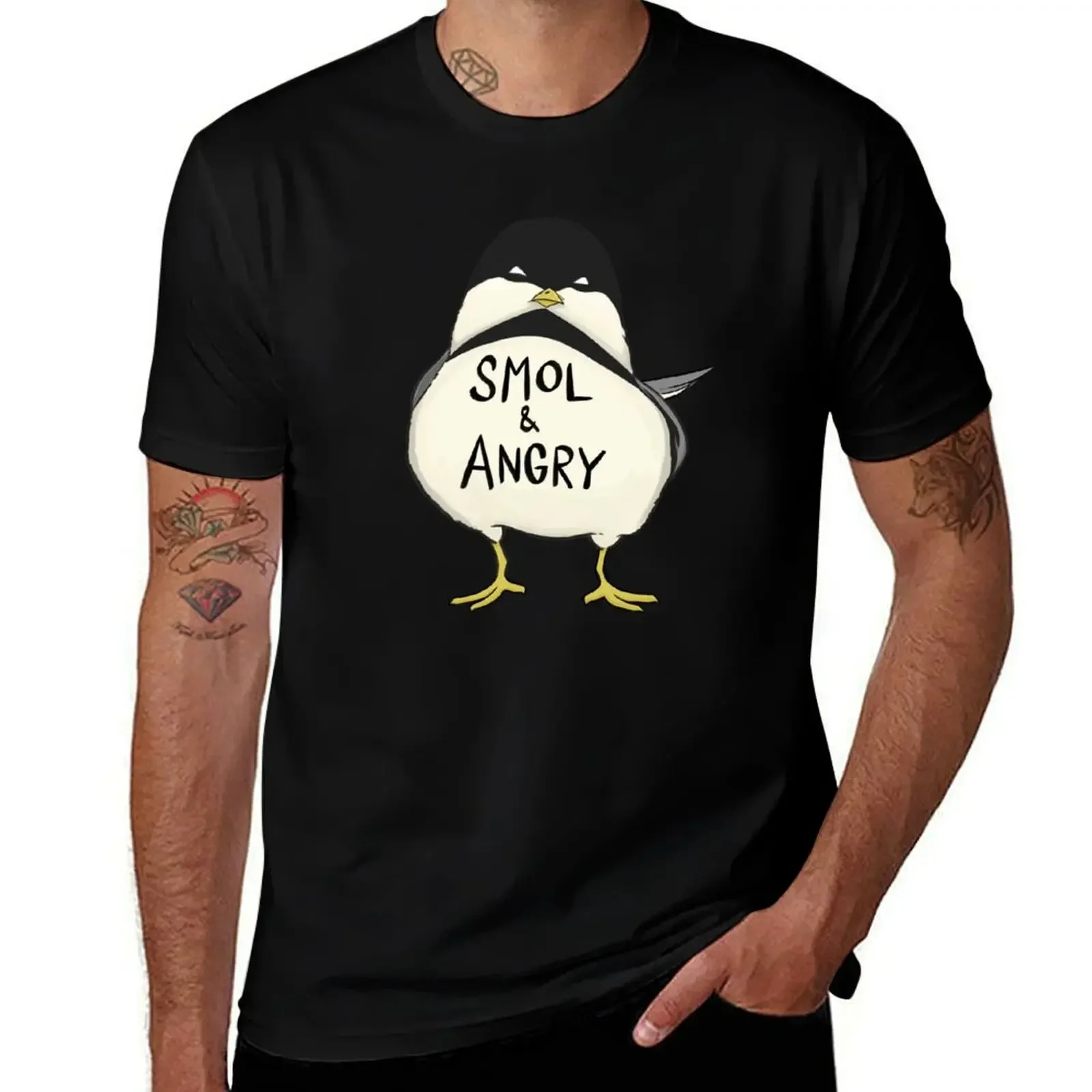 Футболка Smol and Angry Chickadee новое издание индивидуальная футболка большого размера