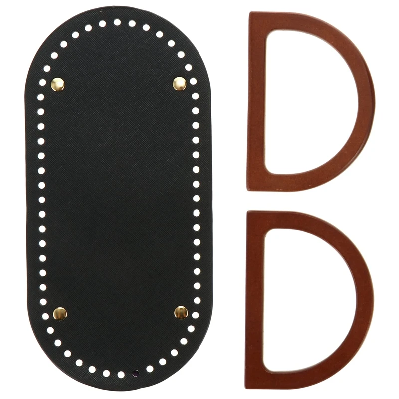 Набор кожаных сумок и ручек, вязаные крючком сумки, нижняя часть D-образной сумки, держатель в форме корзины, с кольцом 
Набор кожаных сумок и ручек, вязаные крючком сумки, нижняя часть D-образной сумки, держатель в форме корзины, с кольцом