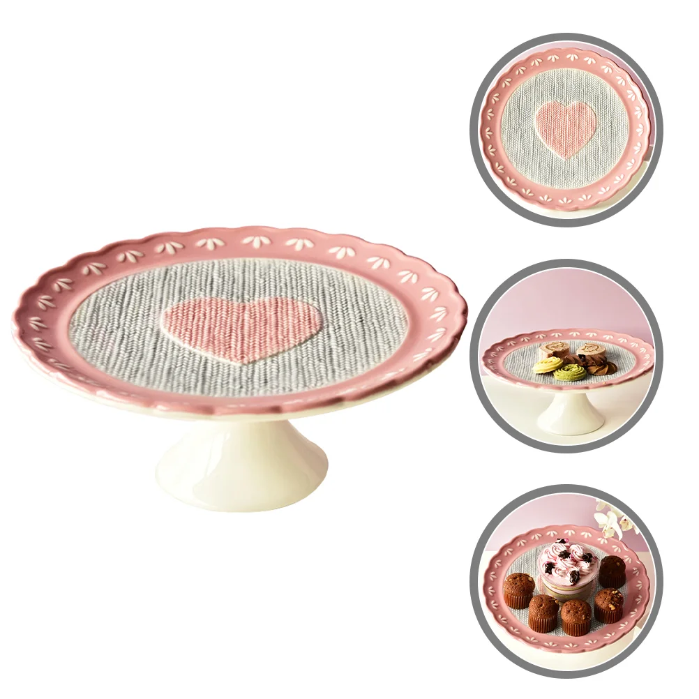 Plate Tray Fruit Ceramic Dessert Cake Stand Heart Serving Desktop Valentine Day Festival Dishes Shaped Bowl Key Plates Candy Nut
Plate Tray Fruit Ceramic Dessert Cake Stand Heart Serving Desktop Valentine Day Festival Dishes Shaped Bowl Key Plates Candy Nut