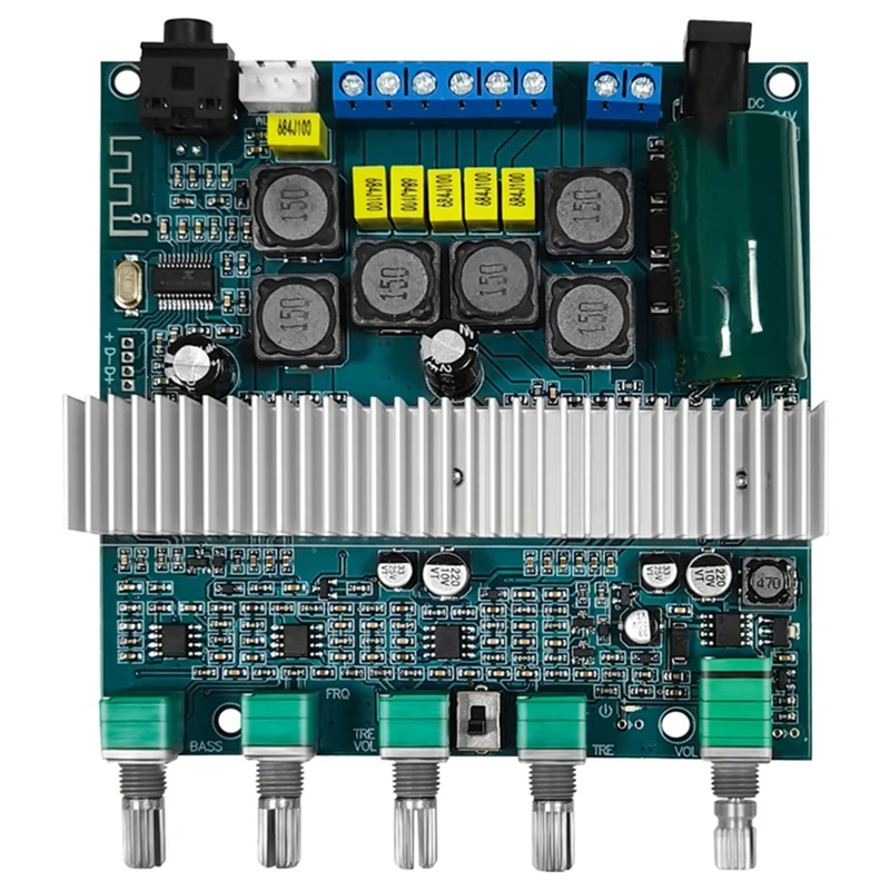 

TPA3116 High Power Bluetooth Amplifier Board 2.1 Channel High Power Bluetooth 5.0 Audio Amplifiers DC12V-24V 2X50W+100W