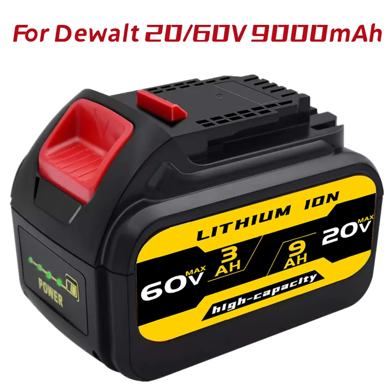 

9,0 Ач 20 в/60 В Макс. DCB606 Замена Dewalt 20 В/60 В Макс. Flexvolt. Аккумуляторная батарея для электроинструмента FLEXVOLT XR, макс. 20 В/60 в/120 в