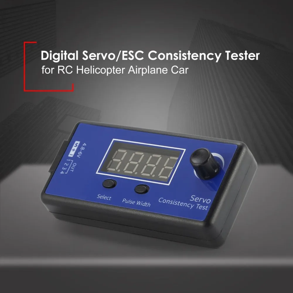 DC 4.8-6V Mini 3 Modes Digital Servo/ESC Consistency Tester Steering Gear Measurement For RC Helicopter Airplane Car Tool
DC 4.8-6V Mini 3 Modes Digital Servo/ESC Consistency Tester Steering Gear Measurement For RC Helicopter Airplane Car Tool