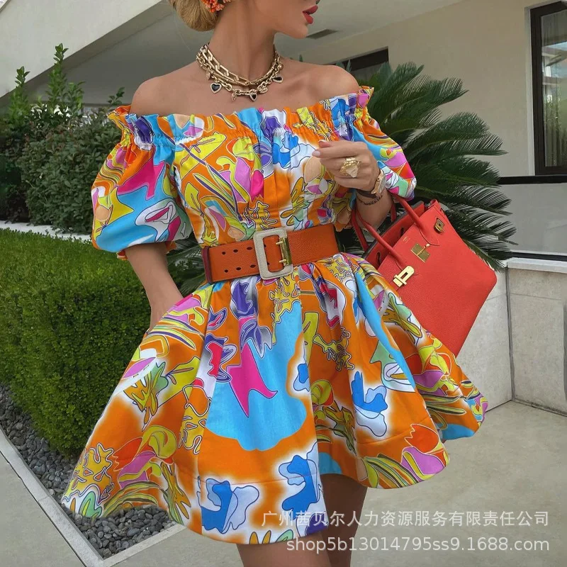Mandylandy Women Elegant Summer Mini Dress Fashion Female Sexy Y2K Print Off Shoulder High Waist Corset Pleated Vacation Dress
Mandylandy Women Elegant Summer Mini Dress Fashion Female Sexy Y2K Print Off Shoulder High Waist Corset Pleated Vacation Dress