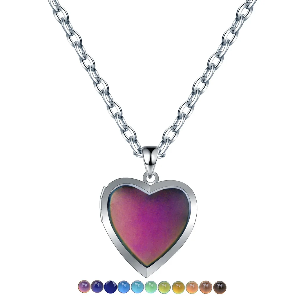 Women's All-match Light Luxury Niche Design Women's Stainless Steel Chain Heart-shaped Love Photo Box Thermochromic Necklace
Women's All-match Light Luxury Niche Design Women's Stainless Steel Chain Heart-shaped Love Photo Box Thermochromic Necklace
