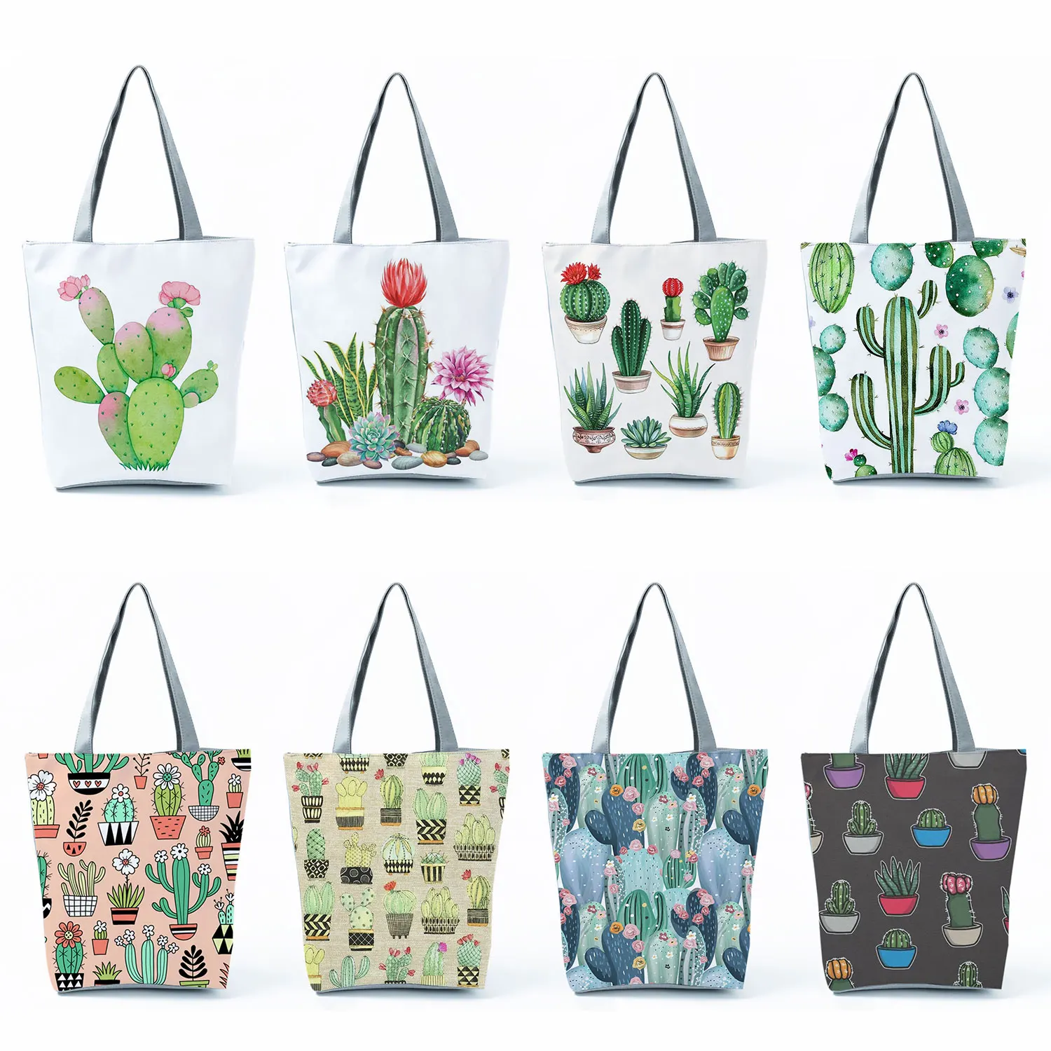 Foldable Travel Beach Shoulder Bag Floral Print Handbags Summer High Capacity Portable Shopping Bag Cactus Tote Bags For Women 
Foldable Travel Beach Shoulder Bag Floral Print Handbags Summer High Capacity Portable Shopping Bag Cactus Tote Bags For Women