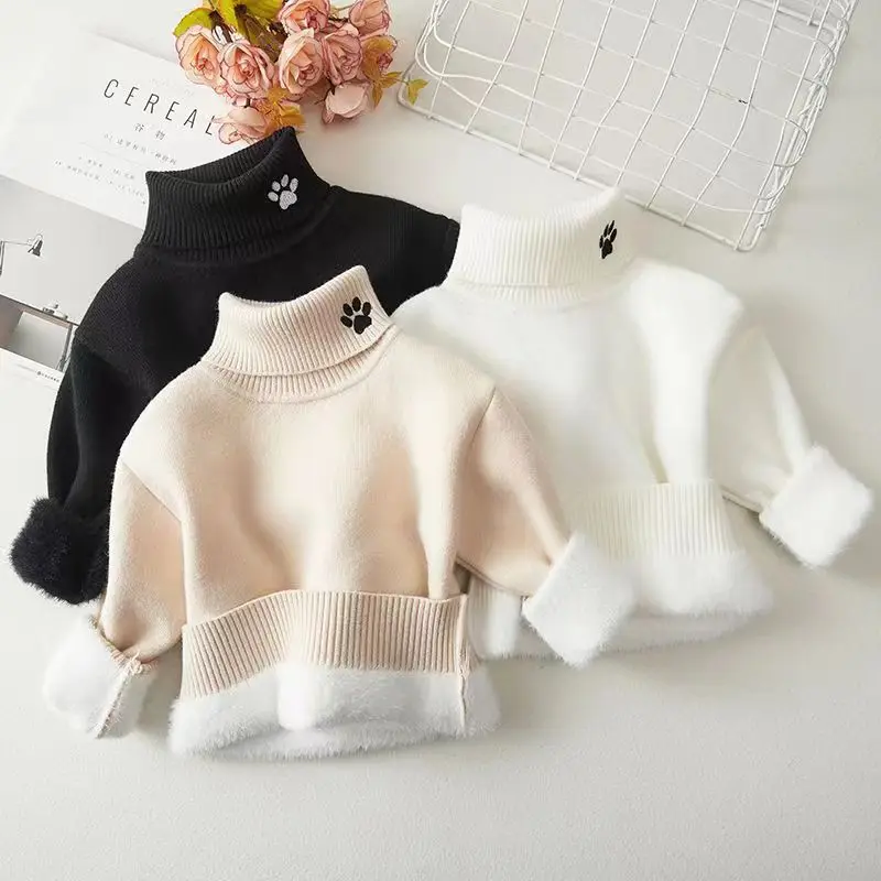 Boys And Girls Top Thickened One Piece Plush High Collar Childrens Sweater Boys And Girls Knit 2023 New Autumn And Winter Plush
Boys And Girls Top Thickened One Piece Plush High Collar Childrens Sweater Boys And Girls Knit 2023 New Autumn And Winter Plush
