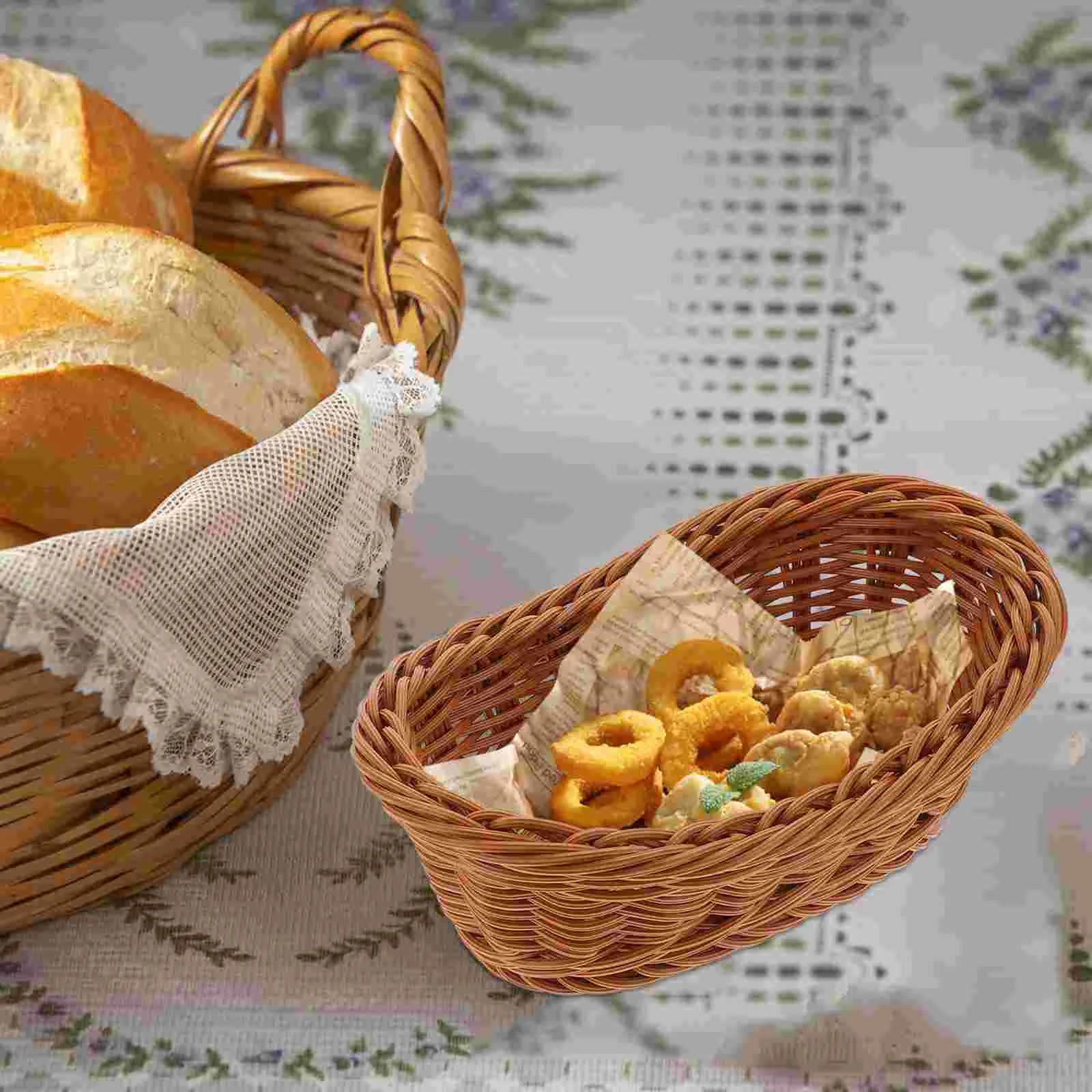 Basket Bread Serving Wicker Baskets Woven Fruit Rattan Tray Storage Oval Bowl Plate Snack Sushi Vegetable Poly Seagrass Holder
Basket Bread Serving Wicker Baskets Woven Fruit Rattan Tray Storage Oval Bowl Plate Snack Sushi Vegetable Poly Seagrass Holder
