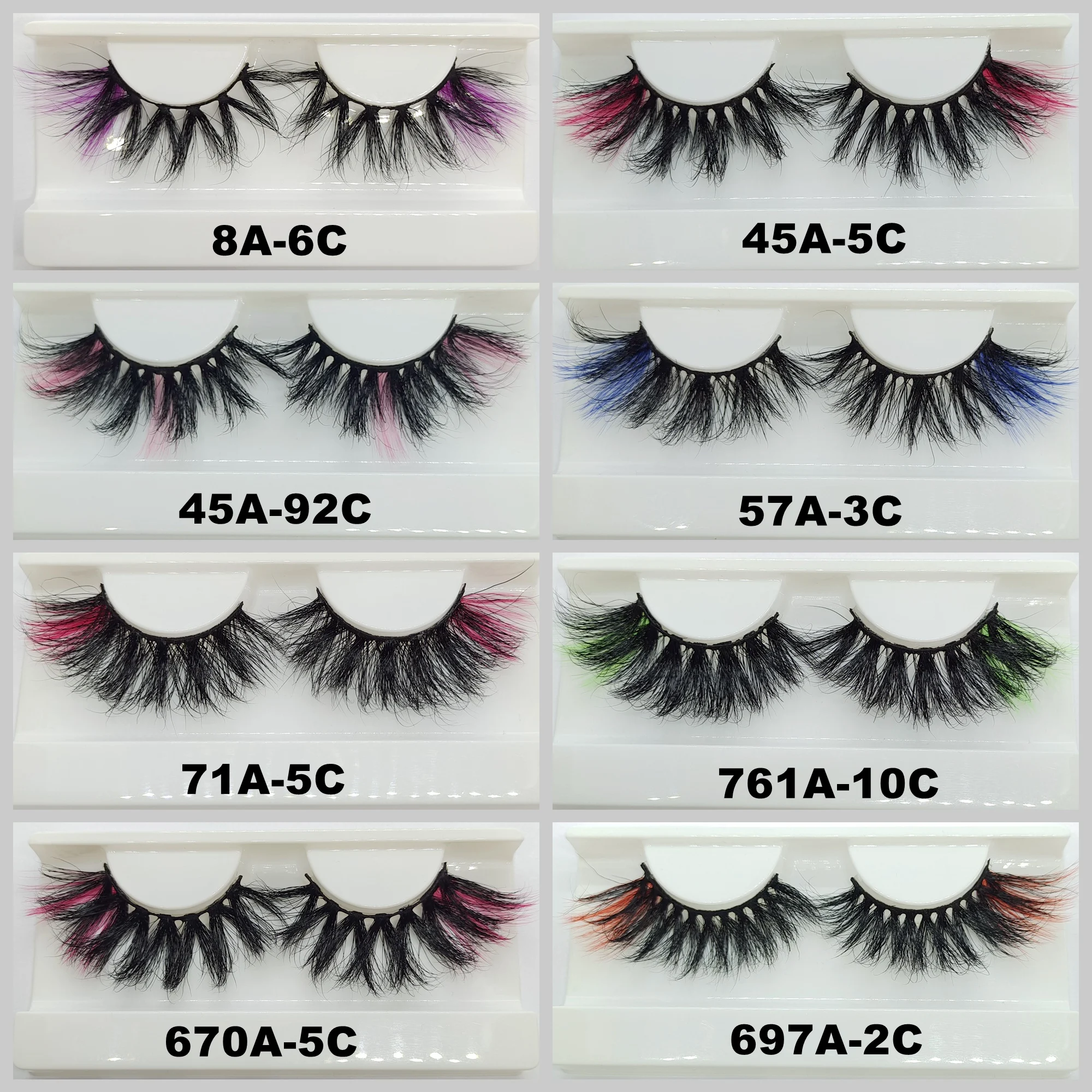 1Pair Color Eyelash 3D Mink Fluffy Natural 25mm Multi Coloured Dramatic False Lashes Party Makeup Free Shipping
1Pair Color Eyelash 3D Mink Fluffy Natural 25mm Multi Coloured Dramatic False Lashes Party Makeup Free Shipping