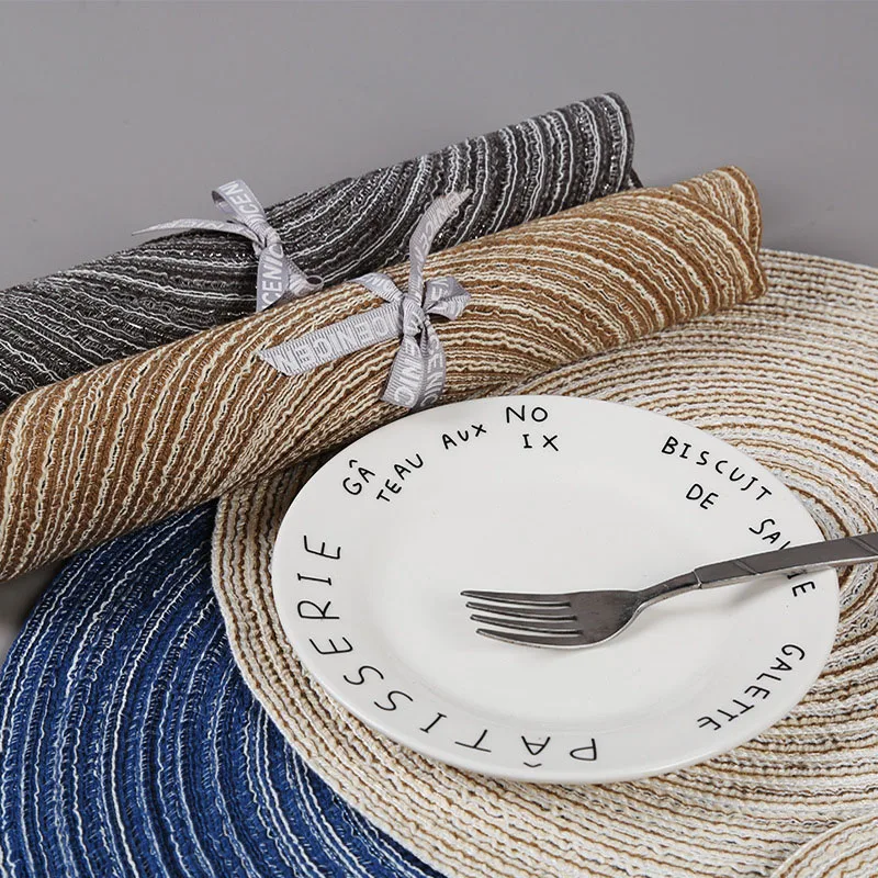Home Creative Handmade Anti-Slip Coasters Round Woven Nordic Style Placemats Insulation Mats Table Home Decor Napkins Kitchen
Home Creative Handmade Anti-Slip Coasters Round Woven Nordic Style Placemats Insulation Mats Table Home Decor Napkins Kitchen