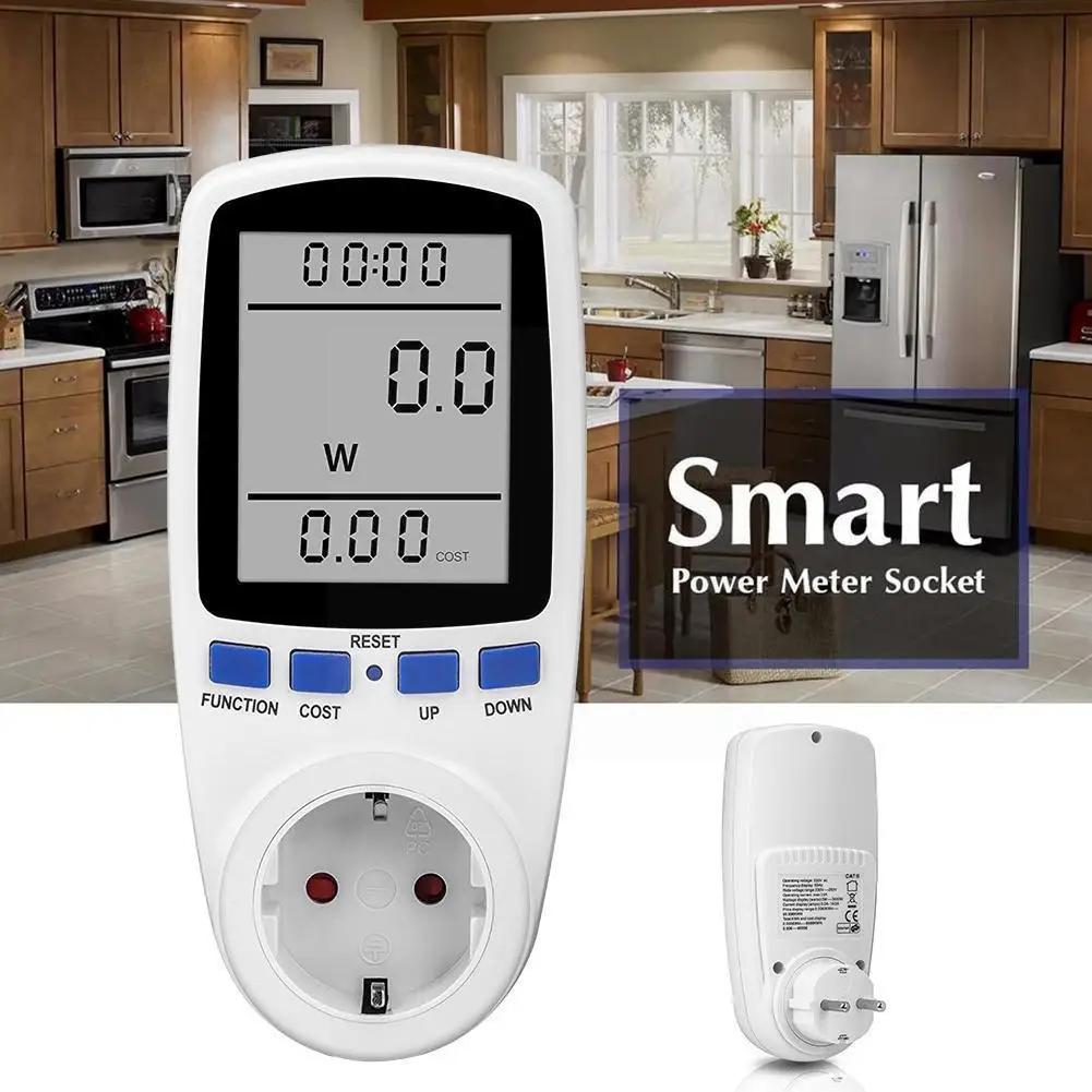 German Plug Ac Power Meter Digital Voltage Wattmeter Energy Backlight Power Meter Consumption Watt Analyzer Monitor Electri O9m5
German Plug Ac Power Meter Digital Voltage Wattmeter Energy Backlight Power Meter Consumption Watt Analyzer Monitor Electri O9m5