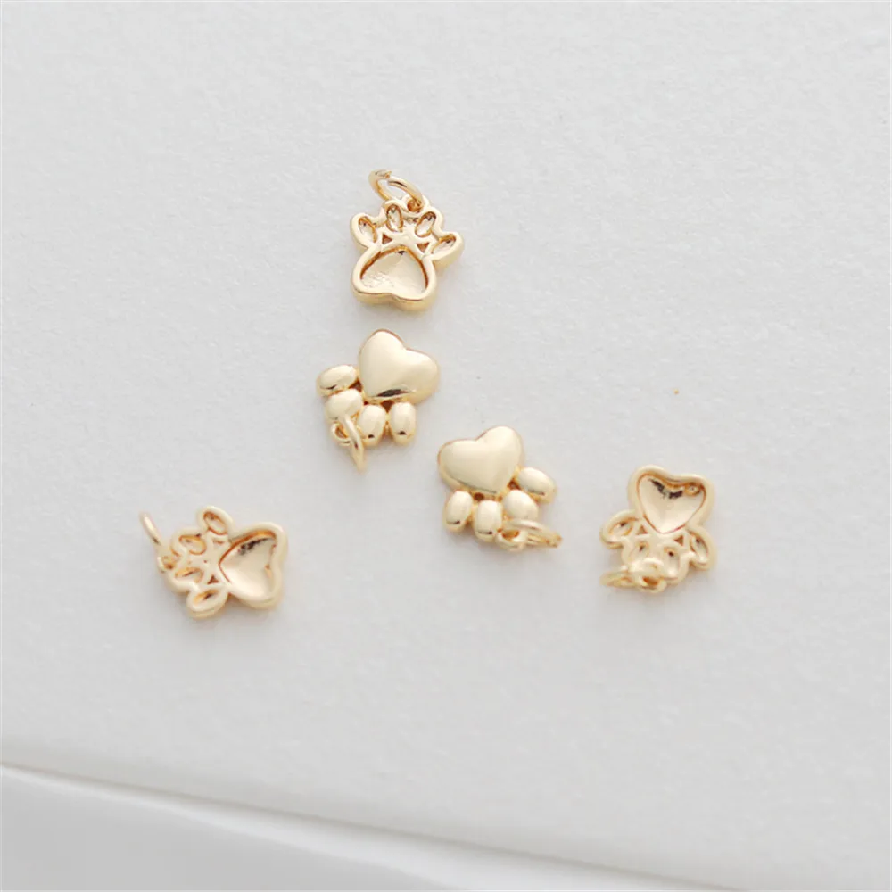 14K package gold glossy plain cat claw small pendant bracelet necklace accessories Zhaocai diy jewelry pendant
14K package gold glossy plain cat claw small pendant bracelet necklace accessories Zhaocai diy jewelry pendant