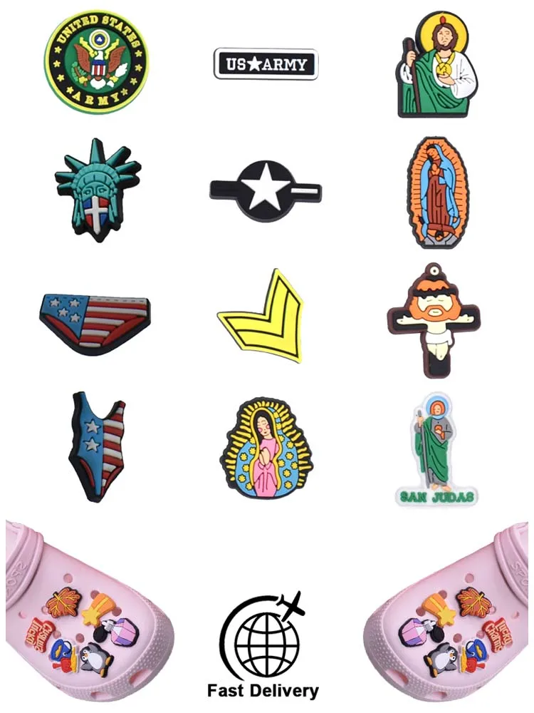1Pcs PVC Jesus for Crocs Charms DIY Badge Women Sandals Buckle Kids Pins Decoration Jeans Shoe Accessories Wristbands Wholesale
1Pcs PVC Jesus for Crocs Charms DIY Badge Women Sandals Buckle Kids Pins Decoration Jeans Shoe Accessories Wristbands Wholesale