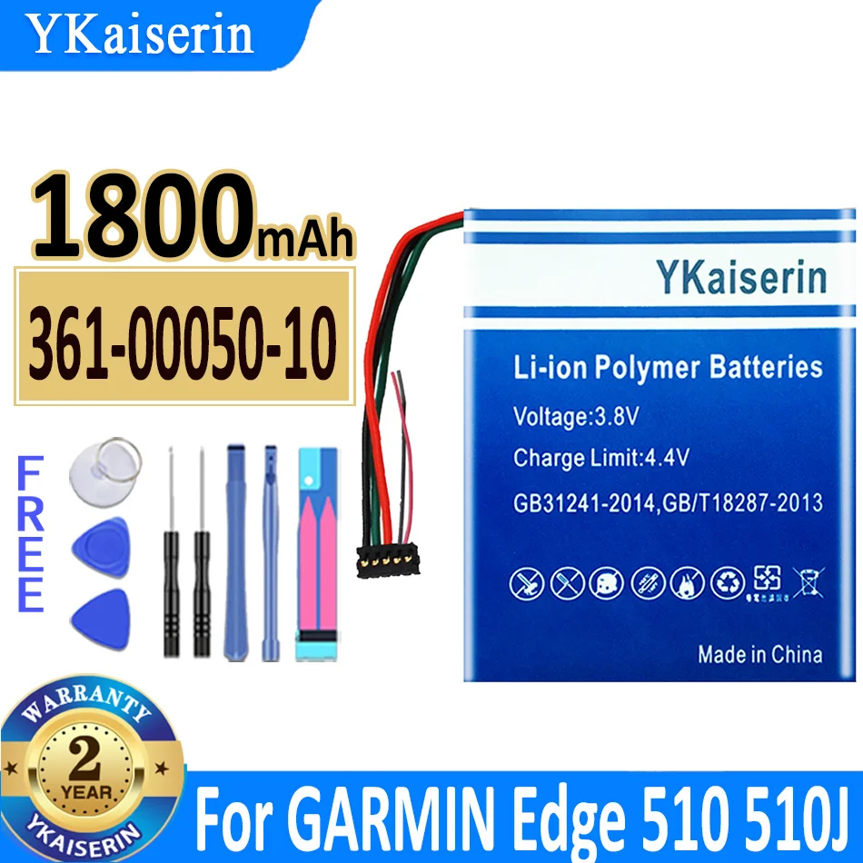 Аккумулятор ykaisсеребрин 1800 мАч 361-00050-10 для 361-00050-03 361-00050-12 GARMIN Edge 510 Edge 510J Bateria 
Аккумулятор ykaisсеребрин 1800 мАч 361-00050-10 для 361-00050-03 361-00050-12 GARMIN Edge 510 Edge 510J Bateria