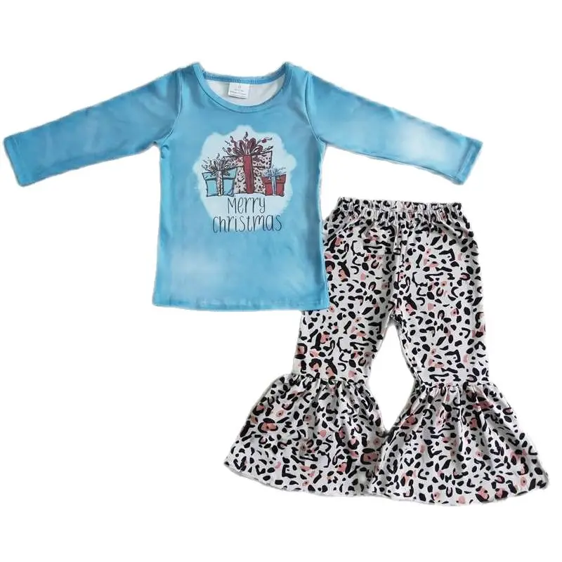 6 B6-36 Girls Christmas Outfit Long Sleeve And Long Leopard Pants Cartoon Print 
6 B6-36 Girls Christmas Outfit Long Sleeve And Long Leopard Pants Cartoon Print