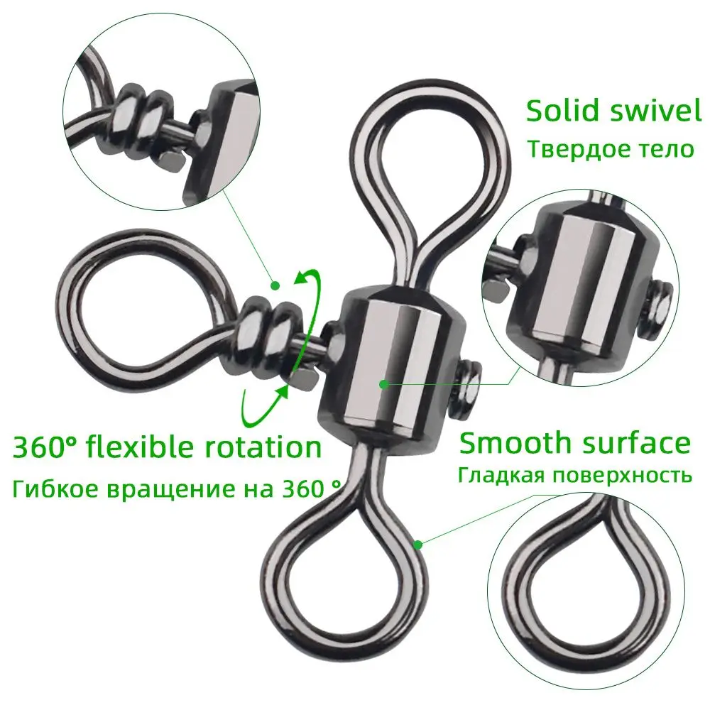 Hot Bearing Barrel Trident Srolling Cross Line T-shape Fishing Swivels 3 Way Bearing Swivel Fishhook Connector
Hot Bearing Barrel Trident Srolling Cross Line T-shape Fishing Swivels 3 Way Bearing Swivel Fishhook Connector