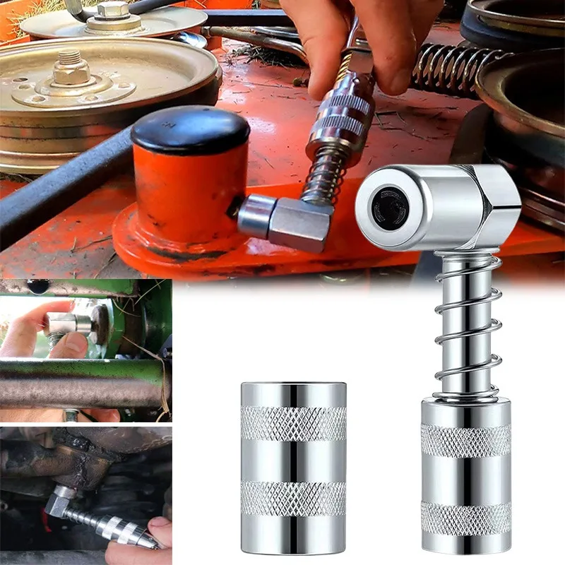 90 Degree Degree Grease Nozzle Grease Gun Lubrication Tool Coupler Adapter Fitting Tools Lubrication Connector Car Accessories
90 Degree Degree Grease Nozzle Grease Gun Lubrication Tool Coupler Adapter Fitting Tools Lubrication Connector Car Accessories