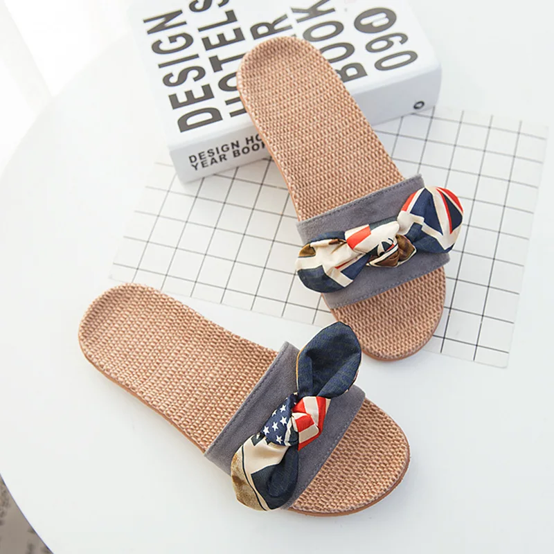 Women Summer Casual Slides Comfortable Flax Slippers Striped Bow Linen Flip Flops Platform Sandals Ladies Indoor Shoes
Women Summer Casual Slides Comfortable Flax Slippers Striped Bow Linen Flip Flops Platform Sandals Ladies Indoor Shoes