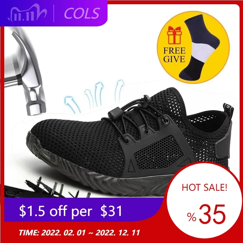 Men Summer Safety Shoes Steel Toe Casual Shoes Puncture-Proof Light Weight Work Safety Sneakers for Men
Men Summer Safety Shoes Steel Toe Casual Shoes Puncture-Proof Light Weight Work Safety Sneakers for Men