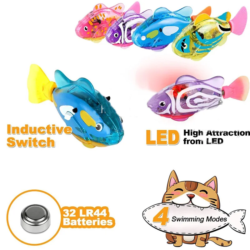 

Интерактивная электрическая рыба для кошек, водная игрушка для кошек, игрушки для будущей матери, для игр в помещении, плавающий робот, рыба,...