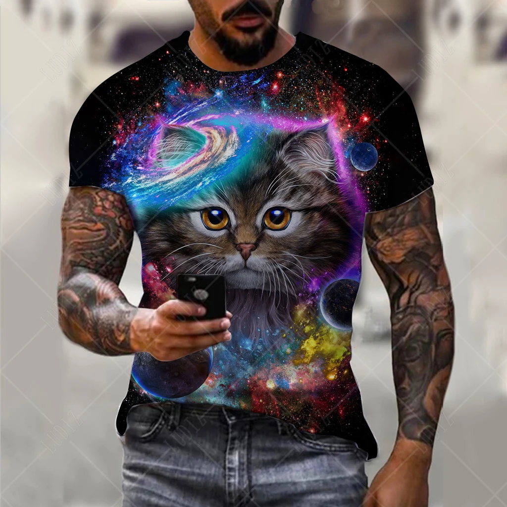 Men's Animal T-shirt Fashion 3d Printed T Shirt Funny Cat Pattern Short-sleeved Oversized Streetwear Summer Casual Men's Top
Men's Animal T-shirt Fashion 3d Printed T Shirt Funny Cat Pattern Short-sleeved Oversized Streetwear Summer Casual Men's Top