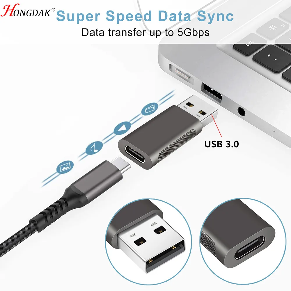 Double Sides USB Type C OTG Adapter Zinc Alloy USB 3.0 Male to Type-C 3.0 Female Converter Mobile Phone Accessories
Double Sides USB Type C OTG Adapter Zinc Alloy USB 3.0 Male to Type-C 3.0 Female Converter Mobile Phone Accessories