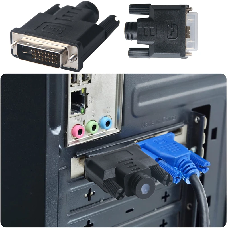 Nku DVI Dummy Plug Headless Ghost Virtual Display RGB Monitor Graphics Card DVI-D Emulator Operating System Boot/Load Resolution
Nku DVI Dummy Plug Headless Ghost Virtual Display RGB Monitor Graphics Card DVI-D Emulator Operating System Boot/Load Resolution