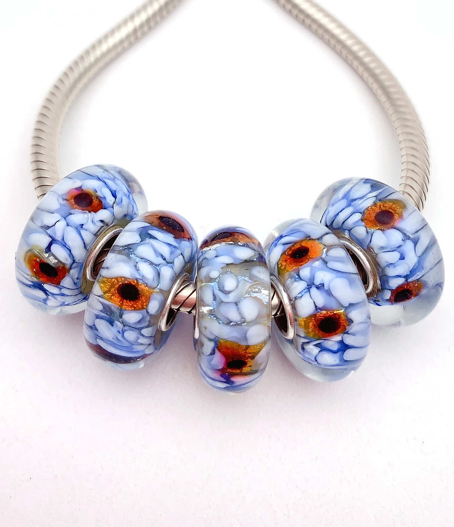 XHYG312 5X 100% Authenticity S925 Sterling Silver Beads Murano GlassBeads Fit European Charms Bracelet Diy Jewelry Lampwork
XHYG312 5X 100% Authenticity S925 Sterling Silver Beads Murano GlassBeads Fit European Charms Bracelet Diy Jewelry Lampwork