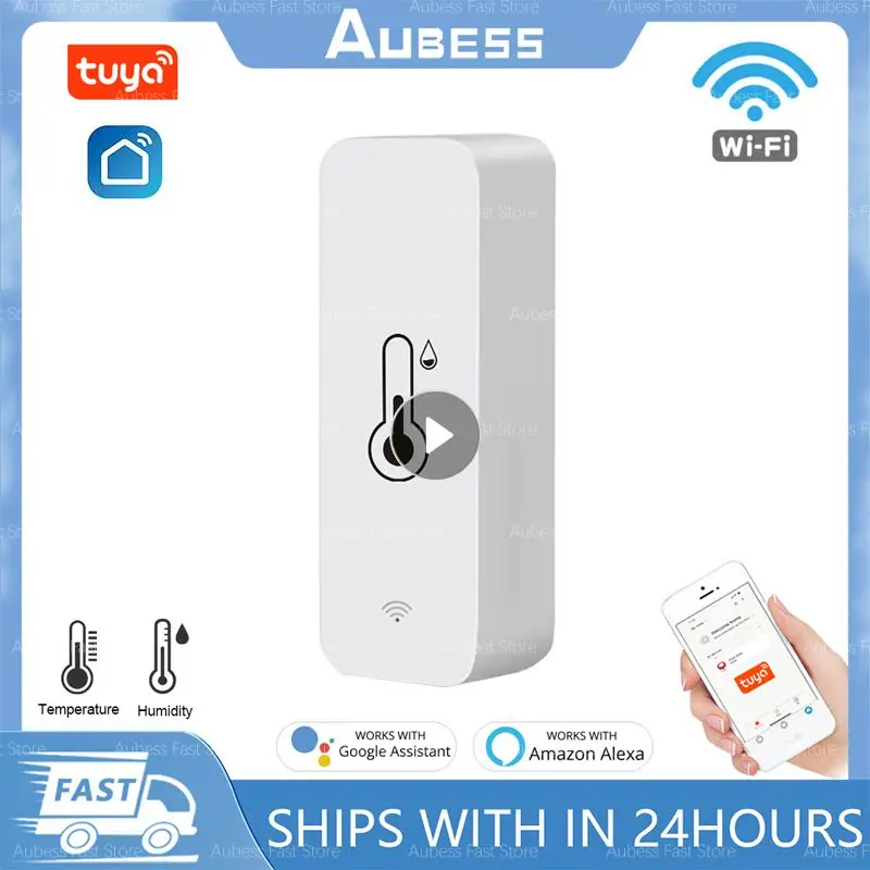 Tuya Smart Temperature And Humidity Sensor WiFi APP Remote Monitor For Smart Home Var SmartLife WorkWith Alexa Google Assistant
Tuya Smart Temperature And Humidity Sensor WiFi APP Remote Monitor For Smart Home Var SmartLife WorkWith Alexa Google Assistant