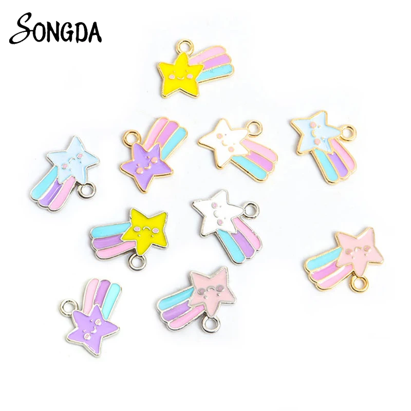 20Pcs/lot Enamel Meteor Pendant Star Charms for DIY Jewelry Makings Pendant Necklace Keychains Earrings Handmade Accessories 
20Pcs/lot Enamel Meteor Pendant Star Charms for DIY Jewelry Makings Pendant Necklace Keychains Earrings Handmade Accessories
