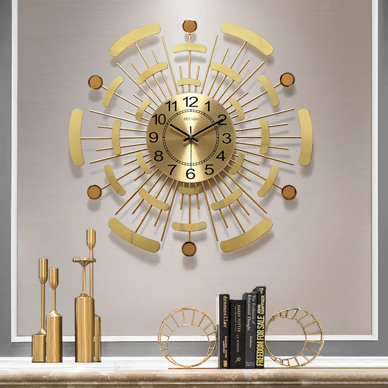 Modern Design Luxury Wall Clocks Living Room Unusual Nordic Wall Clock Vintage Gold Aesthetic Horloge Murale Room Decor WSW35XP
Modern Design Luxury Wall Clocks Living Room Unusual Nordic Wall Clock Vintage Gold Aesthetic Horloge Murale Room Decor WSW35XP