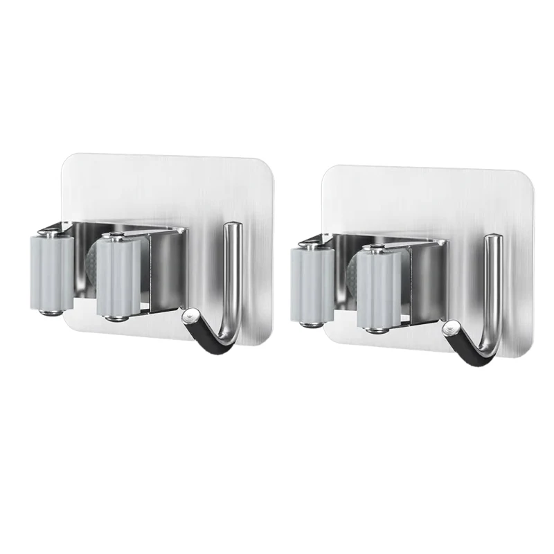 Настенный держатель для швабры и метлы, 2 шт., держатель для метлы, вешалка для метлы, органайзер для инструментов для дома, кухни, сада 
Настенный держатель для швабры и метлы, 2 шт., держатель для метлы, вешалка для метлы, органайзер для инструментов для дома, кухни, сада