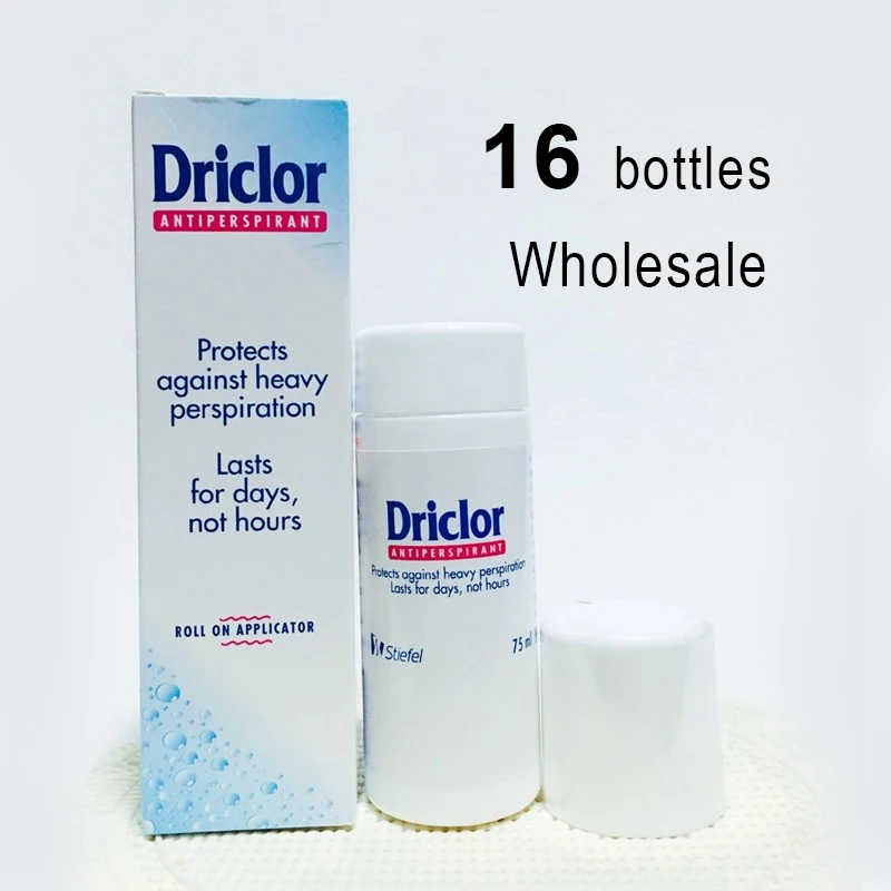 Антиперспирант DRICLOR с аппликатором, антиперспирант-Дезодорант для лечения гипергидроза, снижает уровень пота в подмышках, 16X 75 мл, оптовая продажа