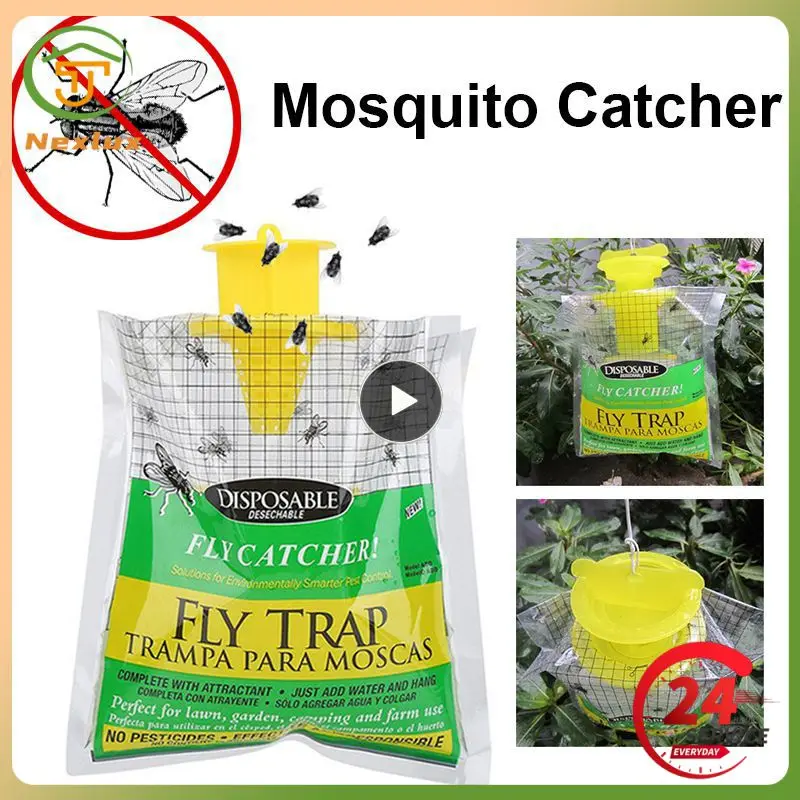 2 Packs Fly Trap catches Bag Outdoor Disposable Fly Catcher Control Trap with Attractant Insecticide Free Garden Flycatcher
2 Packs Fly Trap catches Bag Outdoor Disposable Fly Catcher Control Trap with Attractant Insecticide Free Garden Flycatcher