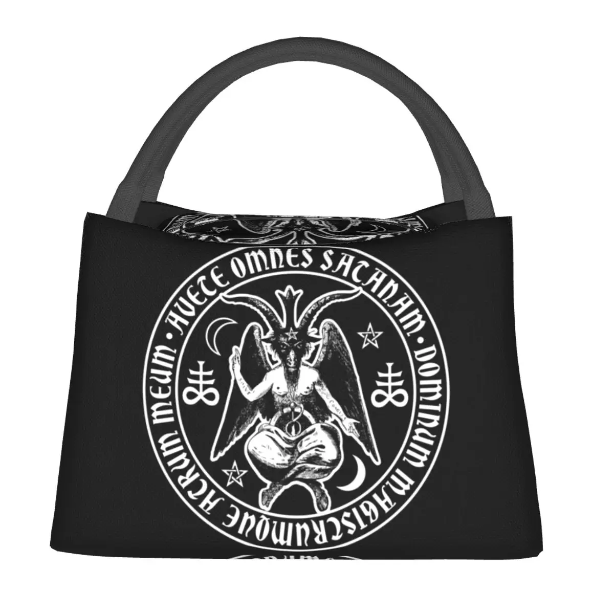 Baphomet And Satanic Crosses Lunch Bag Boy Hail Satan Picnic Lunch Box Casual Print Thermal Tote Handbags Waterproof Cooler Bag
Baphomet And Satanic Crosses Lunch Bag Boy Hail Satan Picnic Lunch Box Casual Print Thermal Tote Handbags Waterproof Cooler Bag