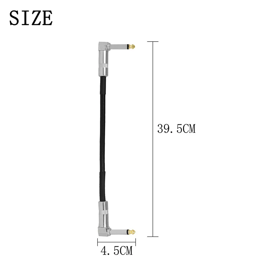 Guitar Effects Pedal Cable 1pc 24*21*2cm 30cm 56g 6.35mm Adapter Black Cable Effects Pedal Metal+PVC Practical
Guitar Effects Pedal Cable 1pc 24*21*2cm 30cm 56g 6.35mm Adapter Black Cable Effects Pedal Metal+PVC Practical
