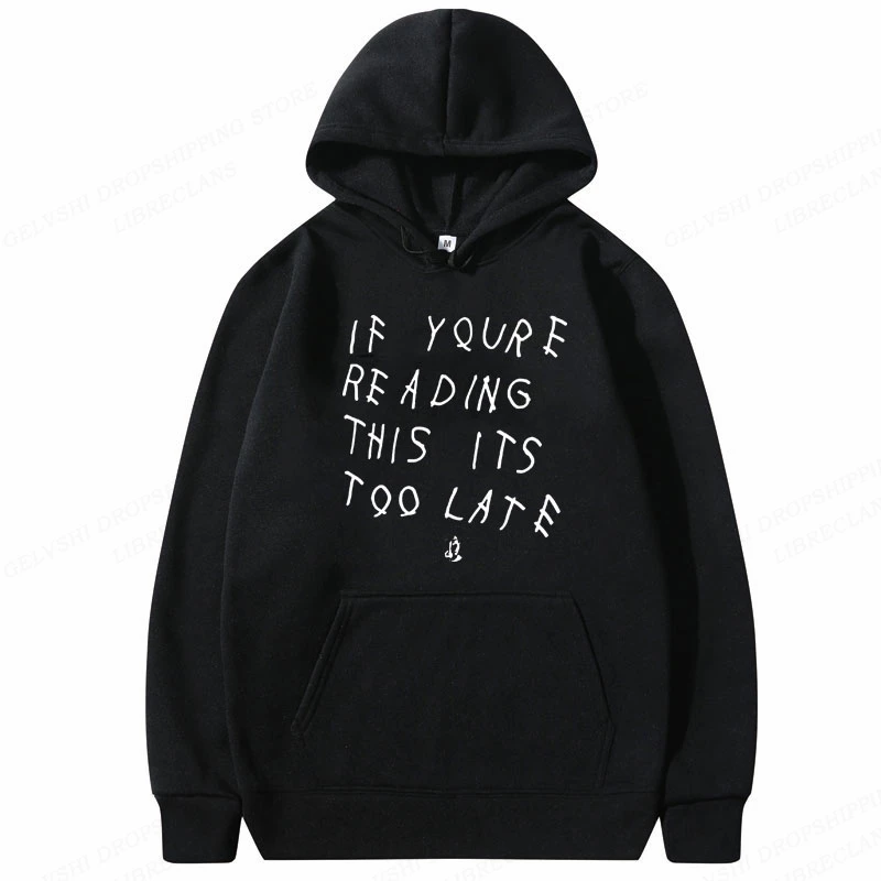 

Rapper Drake Hoodie Men's Fashion Oversized Hooded Sweatshirts Gothic Pullovers Boy Coats Women Sweats Men's Clothes For Teens